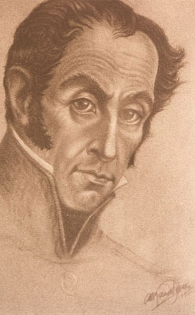 Simón Bolívar. Dibujo